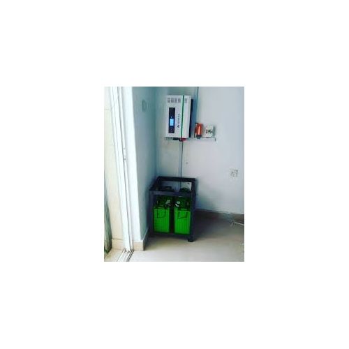 2 Tubular Batteries Rack – Durable Metal Battery Storage Solution