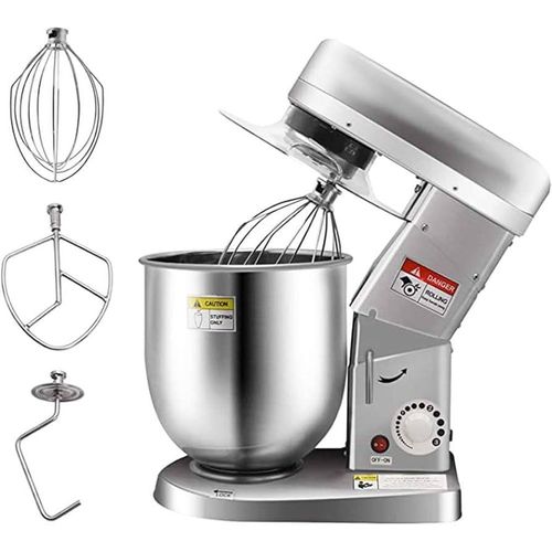 3 in 1 Industrial 7L Stand/Cake Mixer – Bowl, Dough Hook & More