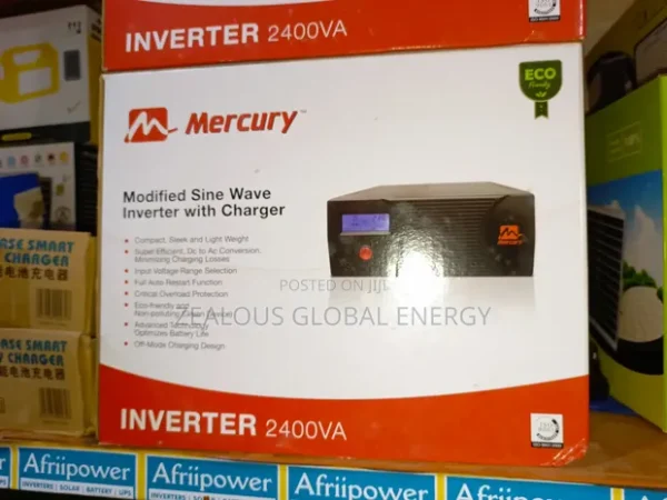 Mercury 2400VA (2.4KVA) Modified Sine Wave Inverter Charger