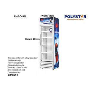 Polystar 365L Single Door Showcase Chiller