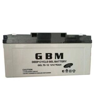 GBM 75Ah 12V Battery – Deep Cycle Power for Inverters & Solar