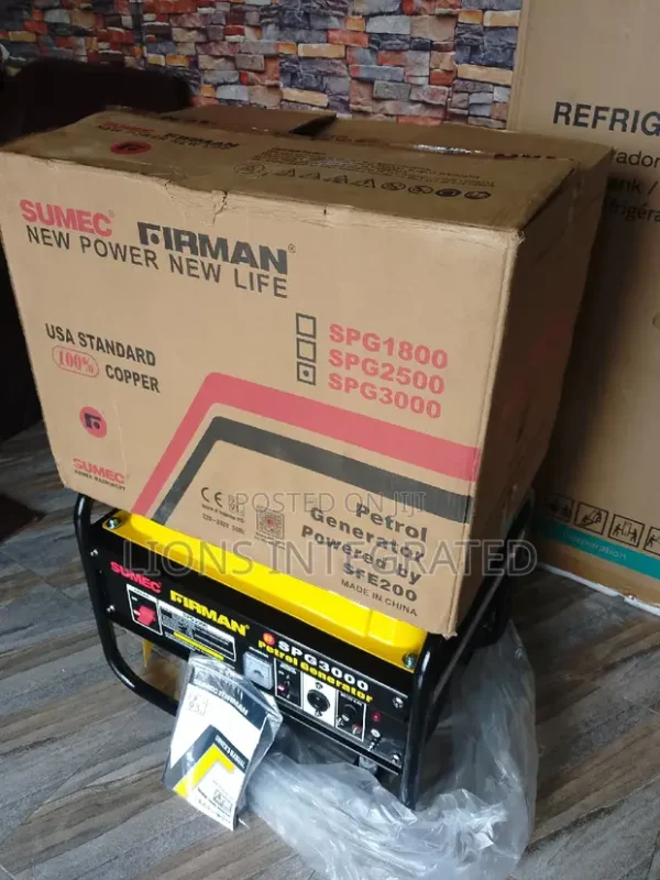 SUMEC FIRMAN SPG3000 2.5kVA Manual Generator - Image 3