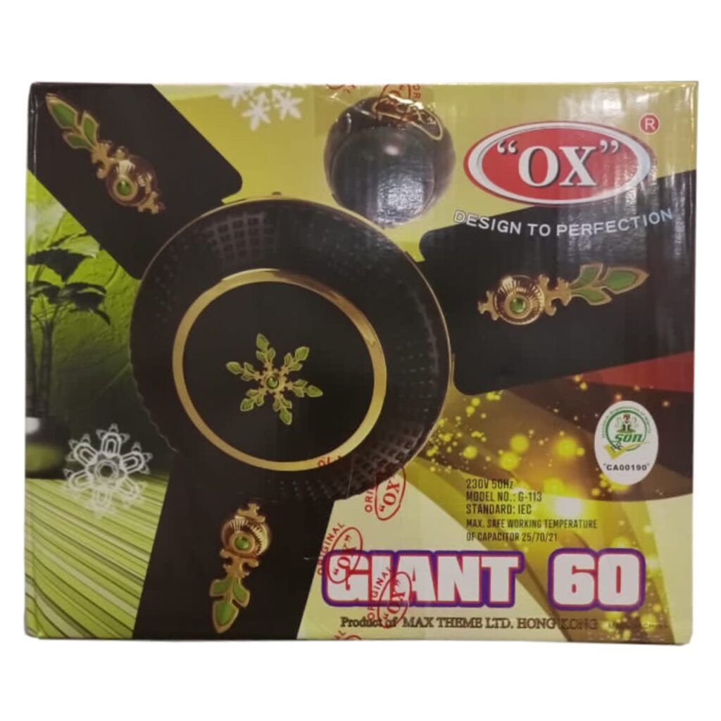Ox Giant 60 Inches Ceiling Fan – Cool Nigeria Homes Quietly