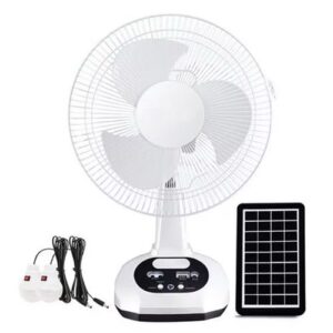 TINMO Solid 12inch Rechargeable Table Fan With Free Solar Panel