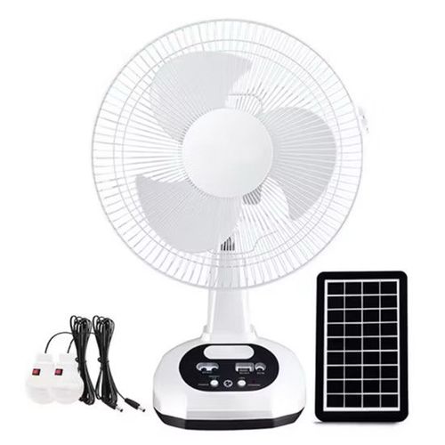 TINMO 12-Inch Rechargeable Solar Table Fan | Priceless Stores